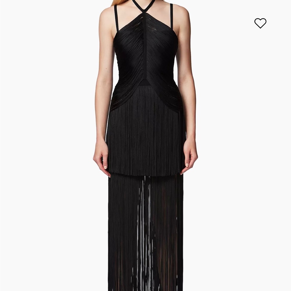 Hervé Léger

Tiered Fringe Halterneck Gown